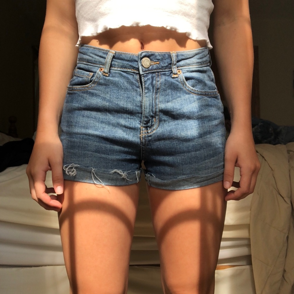 Aeropostale high waist jean shorts